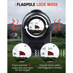 Golf Rangefinder with Slope 1500 Yards - High Precision, USB-C Rechargeable