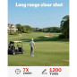 "1200m Golf Rangefinder with slope, 6 modes & ±0.5m accuracy for perfect shots