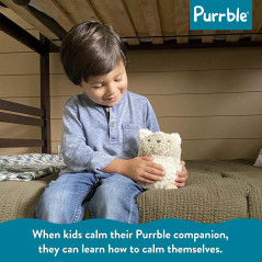 Purrble Companion: Calming Plush Toy with Heartbeat & Soothing Purr