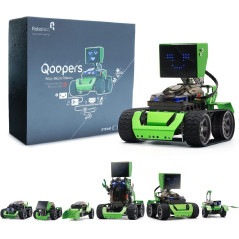 Robot Programmable Qoopers 6-en-1 avec Télécommande et Capteurs