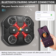 Machine de Boxe Musicale Murale Bluetooth pour Enfants Kids