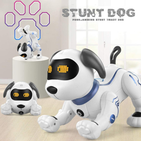 Maître des commandes : ton chien robot parle, danse et t’écoute, pour des moments inoubliables en famille !