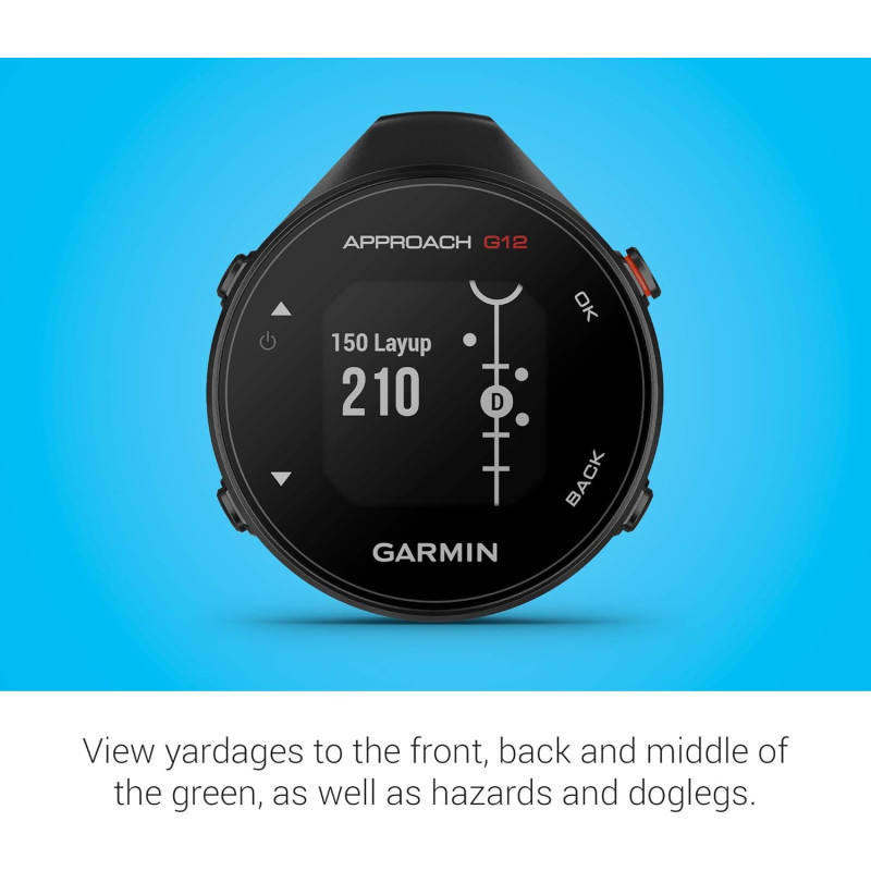 Garmin Approach G12 Golf GPS Rangefinder with 42k+ Preloaded Courses