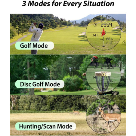 Gogogo Sport Vpro ZeroIn Golf Range Finder 2500 Yards with Slope