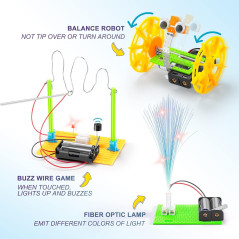 Kit Robotique STEM 6 pièces - Jouets Scientifiques 8-13 ans
