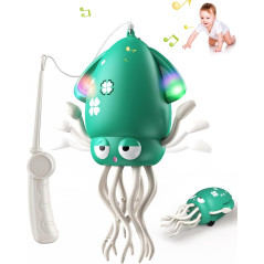 Magic Dancing Octopus Toy - LED Light Show & Music, USB Rechargeable