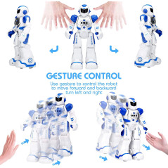 Robot KingsDragon interactif RC pour enfants 6-9 ans, cadeau idéal