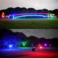 TOSY Flying Disc LED Rechargeable - 16M Couleurs RGB, Étanche