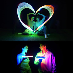 Un frisbee high-tech : 36 LEDs, recharge rapide et vols précis pour un jeu inoubliable