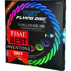TOSY Flying Disc LED Rechargeable - 16M Couleurs RGB, Étanche