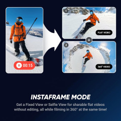Insta360 X5 Essentials Bundle - Waterproof 8K 360° Action Camera