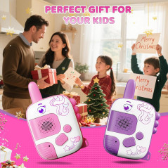 Unicorn Walkie Talkies for Kids 3-9 – 2 Pack, 1000ft Range Gift