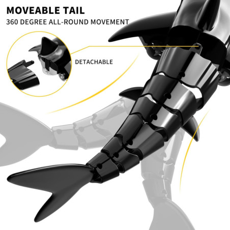 Le requin télécommandé qui nage comme un vrai, avec double moteur, LEDs et 50min de folie aquatique