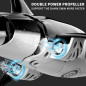 Ultra-realistic RC shark: smooth swimming, magic LEDs & water spray for epic pool adventures!