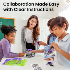 Kit Robot Solaire STEM 15-en-1 pour Enfants 8-12 Ans