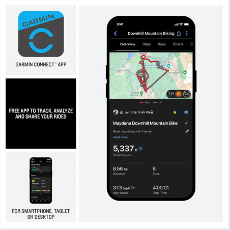 Garmin Edge MTB: 14h d'autonomie, cartes Trailforks et stats pro : le GPS vélo incontournable pour les passionnés de VTT !