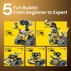 Kit Robot Sillbird 5-en-1 avec Télécommande pour Enfants STEM