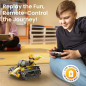 Un cadeau éducatif et fun : robot programmable avec yeux LED, sons et 5 modèles à créer Un cadeau éducatif et fun : robot programmable avec yeux LED, sons et 5 modèles à créer