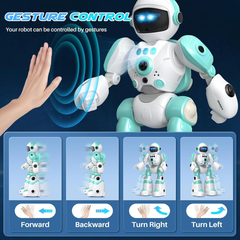Robot Jouet Enfant Télécommandé Programmable avec Musique