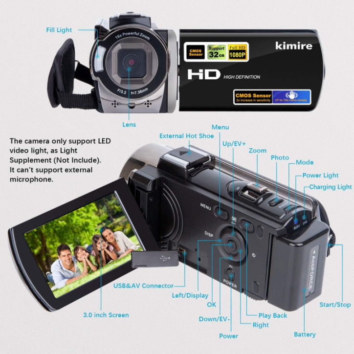 Immortalisez vos moments : caméra HD 1080P 24MP compacte et polyvalente Immortalisez vos moments : caméra HD 1080P 24MP compacte et polyvalente