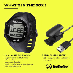TecTecTec ULT-G Golf GPS Watch - Lightweight, Durable, Multi-Functional