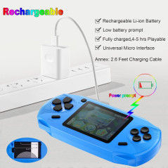 Jeux Vidéo Rétro 16 Bit 3 Rechargeable Préchargés 100 Jeux