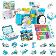 WhalesBot C3 Pro 12-in-1 Coding Robot Kit for Kids 4-7 | STEM Toy