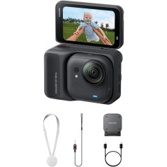 Insta360 GO Ultra Bundle Noir - Caméra 4K Portable & Stabilisée