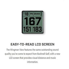 Wearable4U Bushnell Wingman GPS Bluetooth & Écouteurs Noir