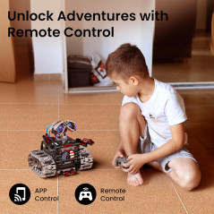 Kit Robot Sillbird 4-en-1 avec Télécommande - Cadeau STEM 8-12 ans
