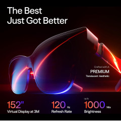 VITURE Luma Pro XR : écran 152, 1200p, 1000 Nits, 52° FOV