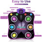 Flooyes Electronic Dance Mat for Kids 3-12, Wireless Bluetooth, Light-up 6-Button, 5 Game Modes, Birthday Gift Flooyes Electronic Dance Mat for Kids 3-12, Wireless Bluetooth, Light-up 6-Button, 5 Game Modes, Birthday Gift