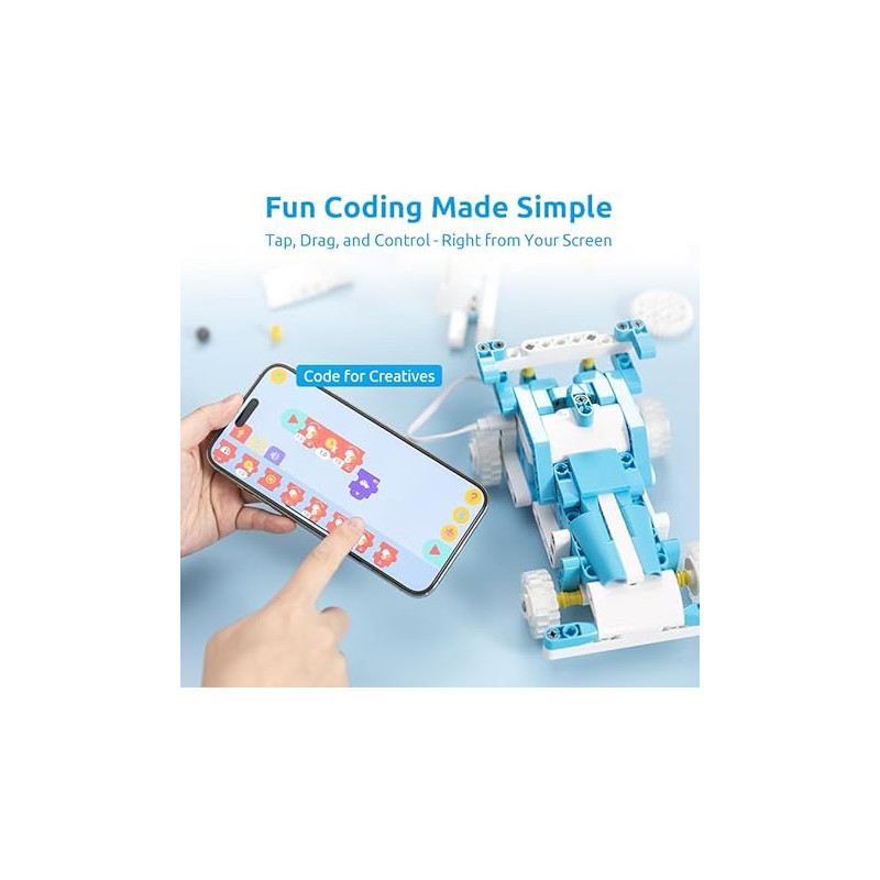 WhalesBot D1 : Kit Robot STEM Programmable 21-en-1 pour Enfants