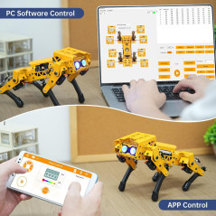 Robot MechDog Arduino ESP32 AI : Kit Programmable Open Source