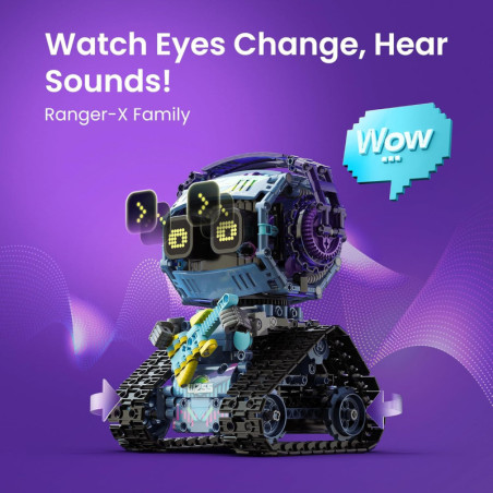 Sillbird Kit Robot 5 en 1 avec Télécommande, 433 Pièces STEM, Jouet Créatif Codage pour Enfants 8-12 ans