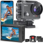 Caméra d'Action 5K 30FPS Étanche 131FT EIS WiFi 64GB 170° Grand Angle pour Sports Vélo Casque Caméra d'Action 5K 30FPS Étanche 131FT EIS WiFi 64GB 170° Grand Angle pour Sports Vélo Casque