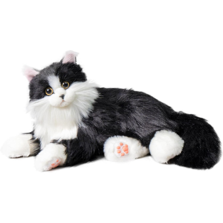 Chongker Robot Chat Interactif, Peluche Pondérée Artisanale, Réponse Vocale, Battement Cœur Réaliste, Chat Noir Chongker Robot Chat Interactif, Peluche Pondérée Artisanale, Réponse Vocale, Battement Cœur Réaliste, Chat Noir