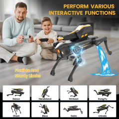 Robot Chien Intelligent Enfant – STEM, Voix, Télécommande, 30+ Actions