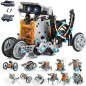 Kit Robot Solaire 14-en-1 STEM pour Enfants 8-12 Ans, Jouet Éducatif DIY d'Énergie Solaire Kit Robot Solaire 14-en-1 STEM pour Enfants 8-12 Ans, Jouet Éducatif DIY d'Énergie Solaire