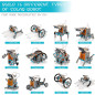 Kit Robot Solaire 14-en-1 STEM pour Enfants 8-12 Ans, Jouet Éducatif DIY d'Énergie Solaire Kit Robot Solaire 14-en-1 STEM pour Enfants 8-12 Ans, Jouet Éducatif DIY d'Énergie Solaire