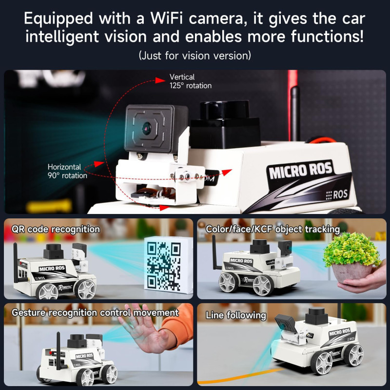 Robot Yahboom MicroROS AI Vision ESP32 ROS2 Navigation SLAM