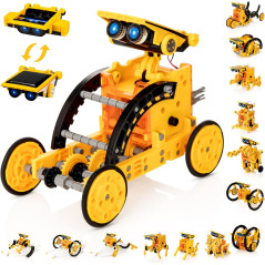 Kit Robot Solaire 14-en-1 STEM pour Enfants 8-12 ans