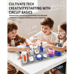Kit STEM Électronique Enfants 66 Pièces, 1200+ Projets DIY, Jouet Éducatif 6+ Ans avec Manuel Couleur