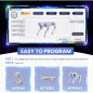 Chien Robot Intelligent pour Enfants, Jouet STEM Interactif avec Voix, Télécommande, Programmation App, 30+ Actions