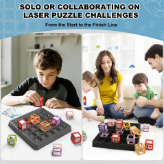 Jeu de Logique Laser Maze STEM - 60+ défis, 8-13 ans