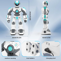 VATOS Robot Télécommandé Programmable 15,4 pour Enfants