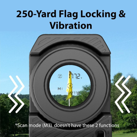 Gogogo Sport Vpro PocketPin 01 Télémètre Mini avec Pente, 1200 m Portée, Rechargeable, Flaglock pour Golf et Chasse