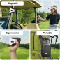 WOSPORTS Télémètre Golf Rouge OLED 1200 Yards 7X Zoom avec Inclinaison et Fixation Magnétique Vibrante
