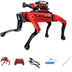 Robot Chien 8021 : AI, Voix, Télécommande, Bras Mécanique