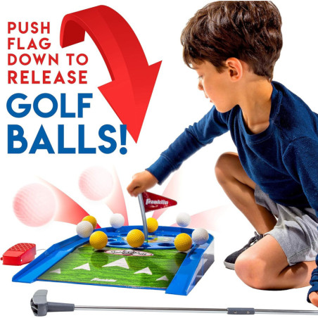 Franklin Sports Mini Putt Golf Électronique - Jeu de Putting Intérieur pour Enfants avec Putter et Balles